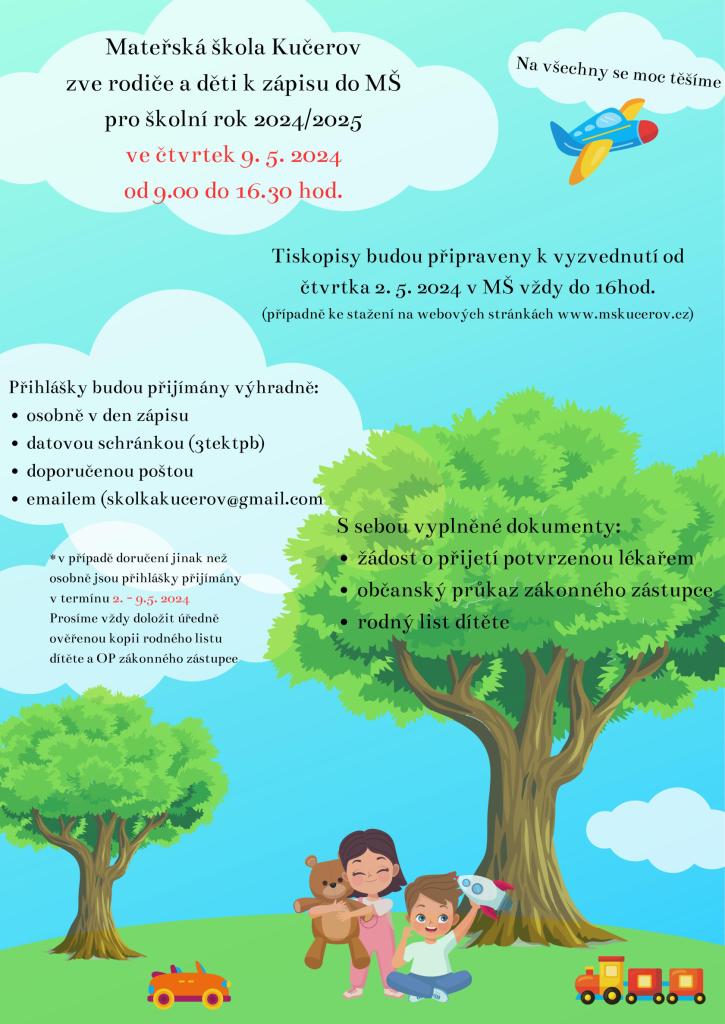 Zápis do MŠ