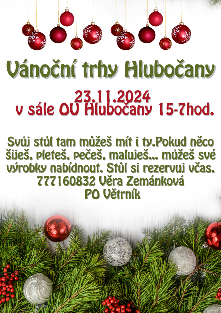 Vánoční trhy Hlubočany