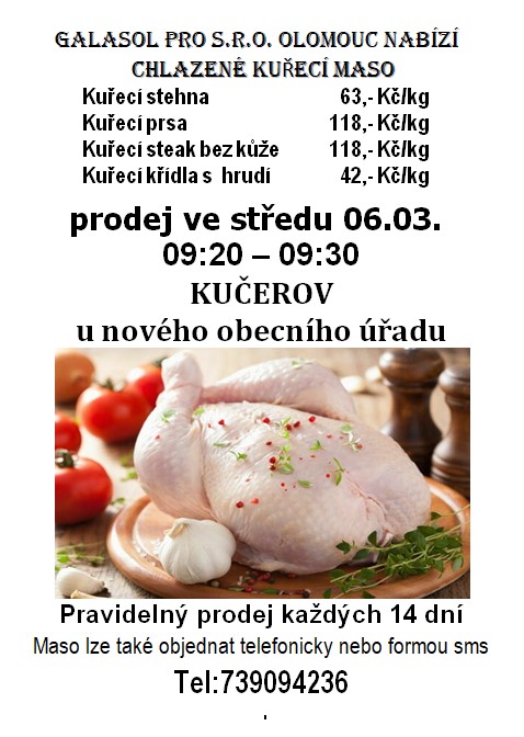 Prodej kuřecího masa