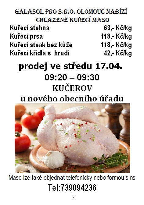 Prodej kuřecího masa