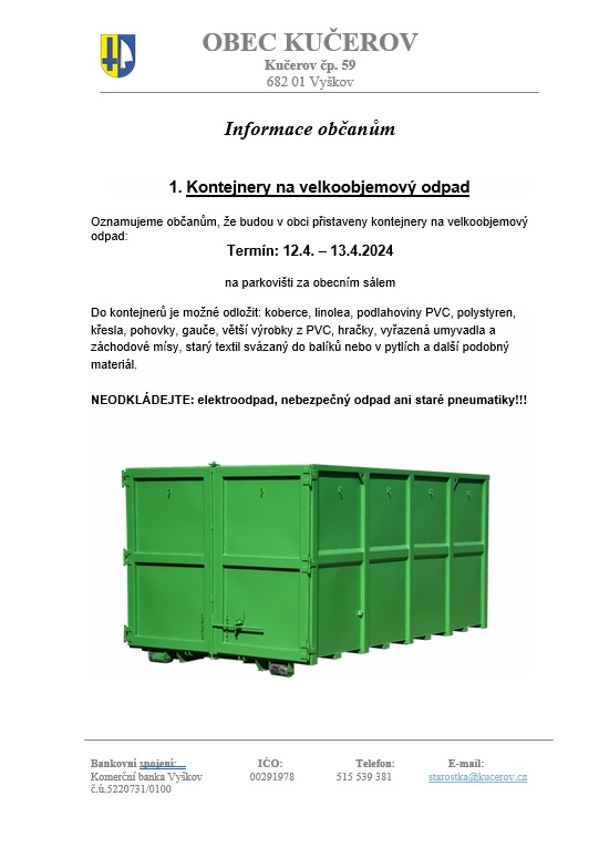 Velkoobjemový kontejner