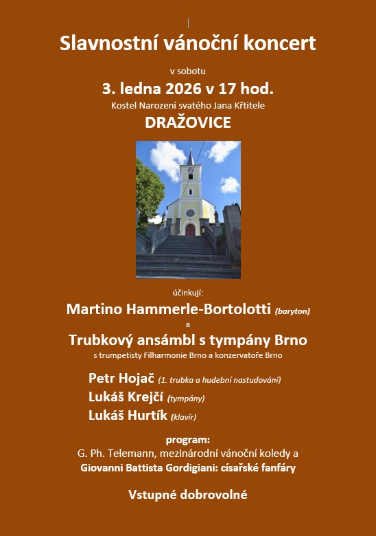 Slavnostní vánoční koncert  Dražovice
