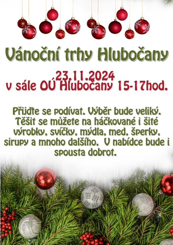 Vánoční trhy Hlubočany