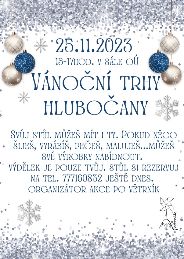 Vánoční trhy Hlubočany