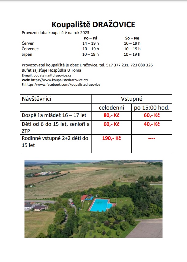 Koupaliště Dražovice
